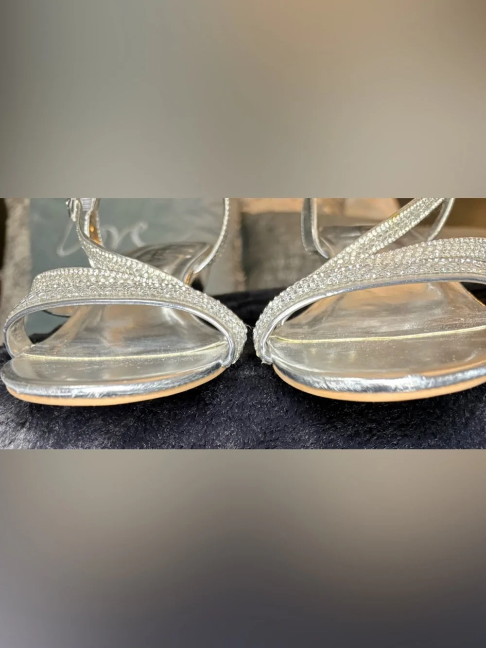 Marbella Rhinestone Wedges - Silver
